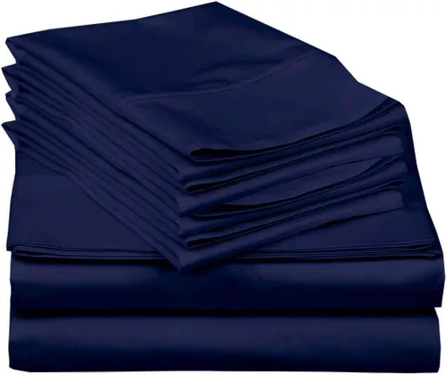 Miniatura 14 de Mattress-Homes Juego de sábanas tamaño Queen de 6 piezas, colección Hotel Luxury, 100% algodón egipcio, sábana bajera ajustable de 18 pulgadas