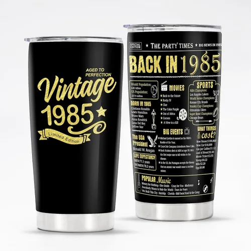 Miniatura 8 de Vasos de feliz cumpleaños 95 para hombres y mujeres, regalos de acero inoxidable en el año 1931, regalo de cumpleaños de 95 años para esposa