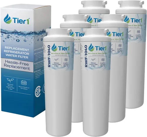 Miniatura 13 de Tier1 Filtro de agua para refrigerador RWF1040 UKF8001 Reemplazo para Whirlpool EDR4RXD1, Maytag 4396395, rwf0900a, fl-rf07, fmm-2 Hasta 6 meses