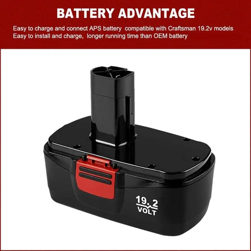 Miniatura 3 de Repuesto para batería Craftsman de 19.2 V DieHard C3 compatible con Craftsman batería de 19.2 voltios 315.115410 315.11485 130279005 1323903