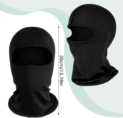 Miniatura 2 de 2 pasamontañas de esquí para hombres y mujeres, máscara ajustable para invierno, resistente al viento, pasamontañas, protección solar, transpirable