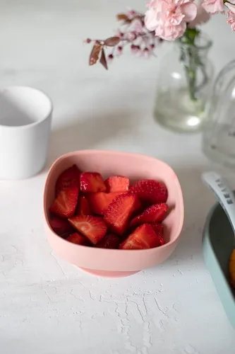Miniatura 3 de Beaba - Cuenco de silicona con succión para bebé, suave y antideslizante, duradero, irrompible, esencial para bebés, alimentación para niños Rosa