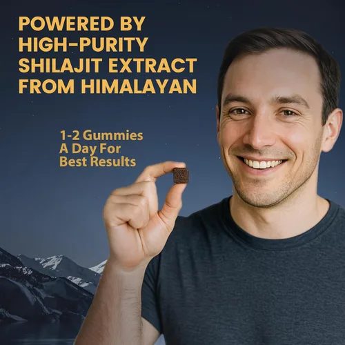 Miniatura 5 de Gomitas de Shilajit de compuesto primario para hombres, con miel de manuka, fruta de monje orgánica y ácido fúlvico, suplementos de gomitas