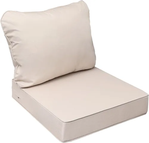 Miniatura 49 de AAAAAcessories Cojines de asiento para exteriores, resistentes a la decoloración, cojines de repuesto impermeables para muebles de patio, 21 x 21 x
