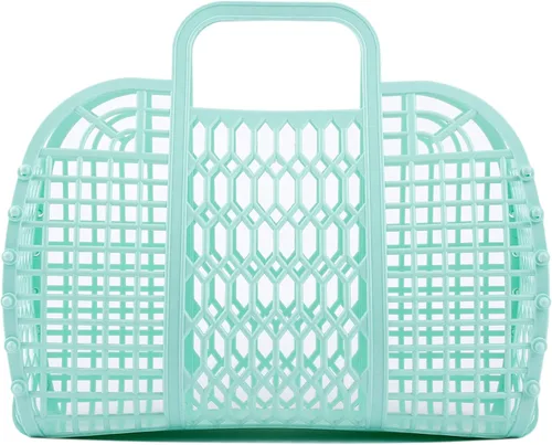 Miniatura 14 de BABANA Bolsas de gelatina – (juego) bolsas de gelatina pequeñas y grandes para madre e hija Cesta de regalo reutilizable, bolsas de playa – (S, L)
