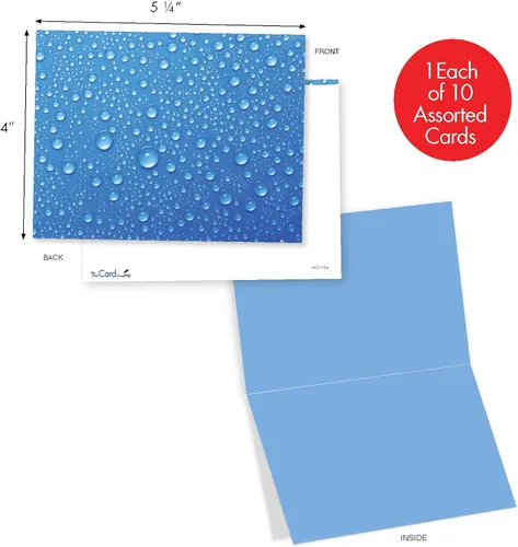 Miniatura 2 de The Best Card Company - 10 tarjetas en caja para todas las ocasiones con sobres (4 x 5.12 pulgadas) - Coloridas, divertidas tarjetas de notas