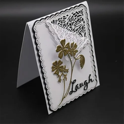 Miniatura 54 de Troqueles de álbum de recortes para hacer tarjetas, troqueles de corte de metal para Navidad, plantilla de perforación para manualidades de papel
