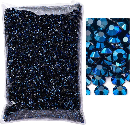 Miniatura 31 de 50000 piezas de diamantes de imitación con parte posterior plana, resina sin termoadhesión, gran cantidad al por mayor para manualidades, bricolaje