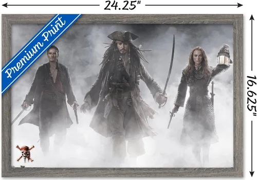 Miniatura 3 de Trends International Disney Pirates of the Caribbean: At World's End - Póster de pared de grupo, 14.725 x 22.375 pulgadas, versión enmarcada