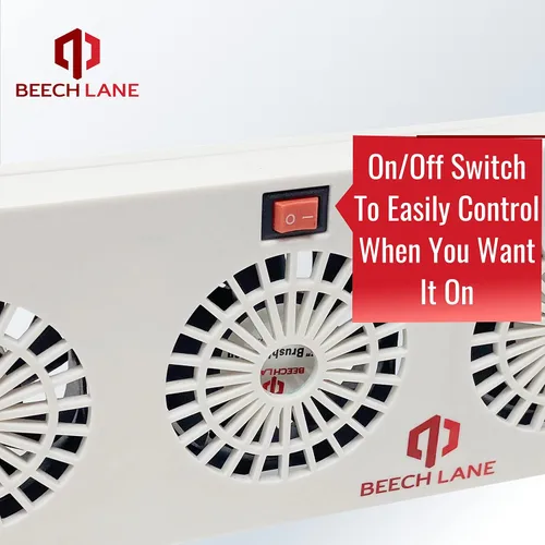 Miniatura 7 de Beech Lane Ventilador de aleta evaporador de refrigerador de 12 V, patente pendiente, tres ventiladores maximizan el flujo de aire, se fija a