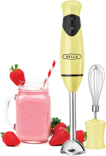 Miniatura 7 de BELLA Batidora de Mano de Inmersión, Mezclador Portátil con Accesorio de Batidor - Exprimidor Manual Eléctrico, Sacude, Hace Comida para Bebés