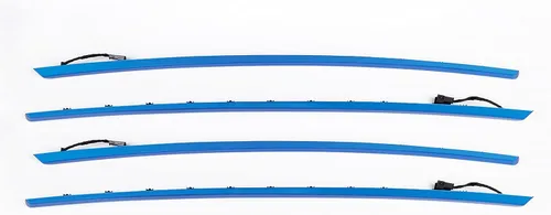 Cuatro puertas interiores panel LED adornos decorativos luces con colores azules y naranjas atmósfera LED tiras luces para BMW Serie 3 F30 12-18