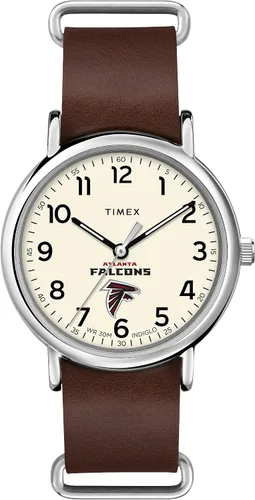 Correa de cuero de cuarzo NFL Weekender de 1.575 in para hombre