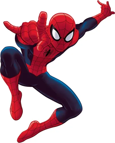 RoomMates Marvel Ultimate Spider-Man - Calcomanías de pared gigantes para despegar y pegar por RoomMates, RMK4831GM, rojo, azul, amarillo