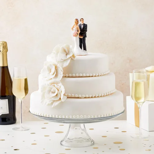 Miniatura 2 de Juvale Divertida decoración para tartas de boda, decoración de figura de novia atada para novio y pareja