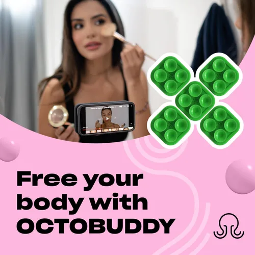 Miniatura 3 de OCTOBUDDY Classic Mini - Funda adhesiva de silicona con ventosa para teléfono, manos libres, soporte de agarre fuerte para selfies y videos