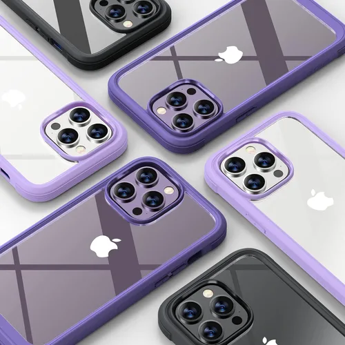 Miniatura 44 de Diaclara Funda diseñada para iPhone 16, mejorada [protección completa de la cámara], carcasa resistente de cuerpo completo con protector de pantalla
