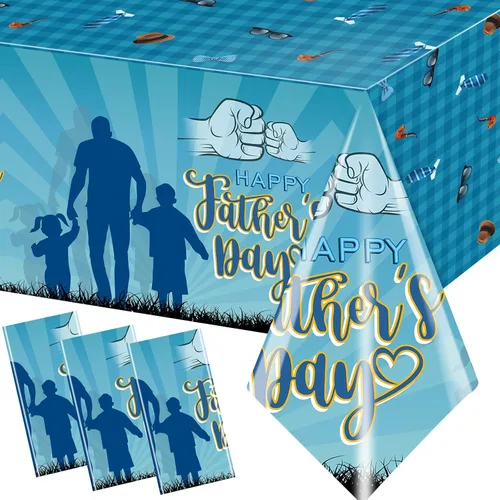 Miniatura 9 de CMUSKO 3 manteles de nube, suministros de fiesta de historias de dibujos animados, cielo azul, nubes blancas, fundas rectangulares de plástico