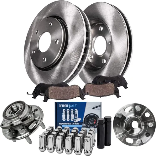 Miniatura 20 de Detroit Axle - Rotores de freno para Chrysler 200 2015 2016 2017, Rotores de freno de disco de reemplazo: 12.01" pulgadas delantero y 10.95