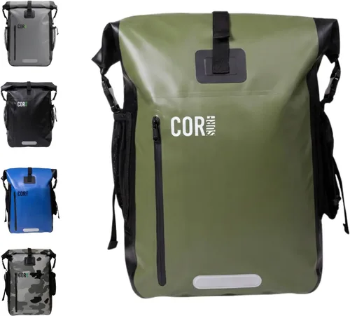 Miniatura 10 de COR Surf Mochila impermeable con funda para laptop Senderismo resistente, mochila seca para kayak Cierre enrollable (camuflaje de 40 litros)