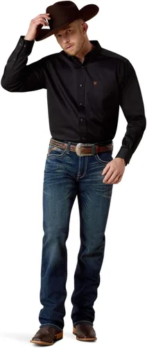 Miniatura 3 de Ariat Camisa de sarga con logotipo del equipo para hombre