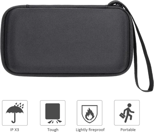 Miniatura 5 de co2CREA Estuche de viaje rígido de repuesto para 3 altavoces portátiles Bluetooth (caja negra)