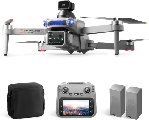 Dron S119 4K con cámara para adultos, retorno automático GPS, prevención de obstáculos, motor sin escobillas, control remoto de pantalla 5G, 2