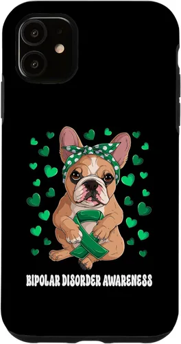 Miniatura 5 de Funda de concientización sobre el trastorno bipolar del guerrero superviviente de la cinta verde para iPhone 13 Pro