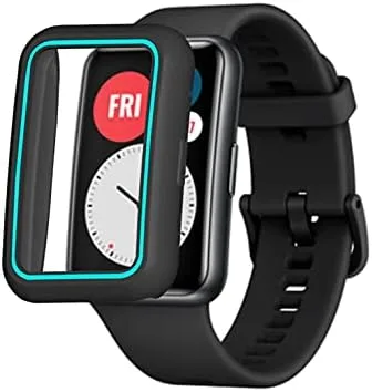 Miniatura 5 de Senter Funda de TPU para Huawei Watch FIT, suave anti caída TPU funda protectora piel para Huawei Watch FIT Smart Watch Negro
