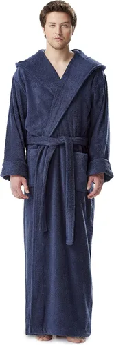 Miniatura 6 de Arus - bata de baño de algodón hasta el tobillo con capucha estilo turco para hombre