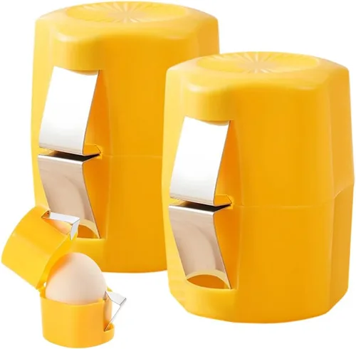 Miniatura 10 de 4 abridores de cáscaras de huevo, cortador de cáscara de huevo de acero inoxidable 2026, herramienta multifuncional para galletas de huevos, pelador