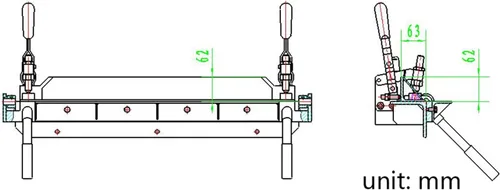 Miniatura 7 de KAKA Industrial - Dobladora de lámina de metal, freno de metal de 24 pulgadas, capacidad de acero suave de calibre 18, freno de metal de servicio