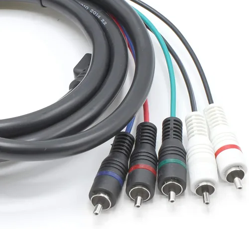 Miniatura 2 de THE CIMPLE CO Cable de audio y video componente RCA de 5 partes de 6 pies – Cable de TV componente YPbPr con compuesto de audio para 480i, 480p