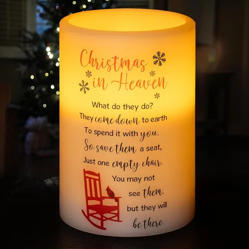 Miniatura 7 de Vela sin llama con luz LED de cera real con temporizador, regalo de condolencias por pérdida de un ser querido, regalos conmemorativos por pérdida