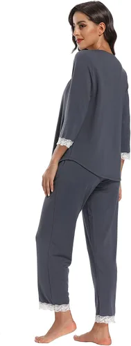 Miniatura 4 de IZZY TOBY - Pijama de forro polar cálido para mujer, conjunto de pijama de manga larga de invierno para mujer