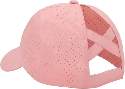 Miniatura 2 de Gorra de béisbol para mujer, con diseño cruzado y ajustable, de secado rápido, para cola de caballo