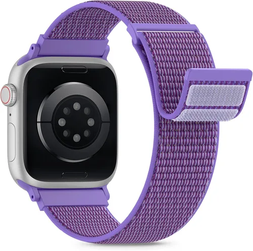 Miniatura 16 de Nylon Loop Sport Band Compatible with Apple Watch Bands 38mm 40mm 41mm 42mm for Women Men, iWatch Wrist Straps for Se, Series 11 10 9 8 7