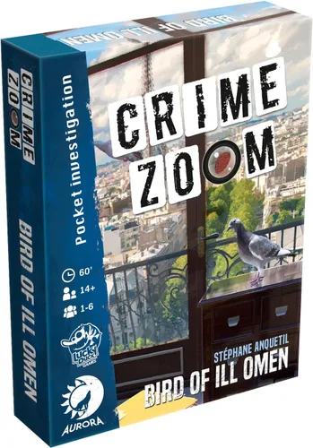Lucky Duck Games Crime Zoom: Bird of Ill Omen - Atractivo juego de cartas de detectives para amantes del misterio, juego cooperativo para niños y