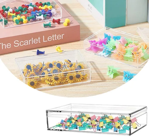 Miniatura 4 de KissYou Caja de acrílico transparente con tapa, pequeñas cajas rectangulares de exhibición de boda, graduación, fiesta, caja de almacenamiento