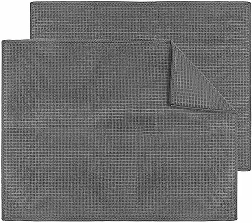 Miniatura 9 de Topsky Tapete de microfibra para secar platos, paquete de 2 unidades, 20 x 15 pulgadas, alfombrillas reversibles para biberones de bebé, almohadilla