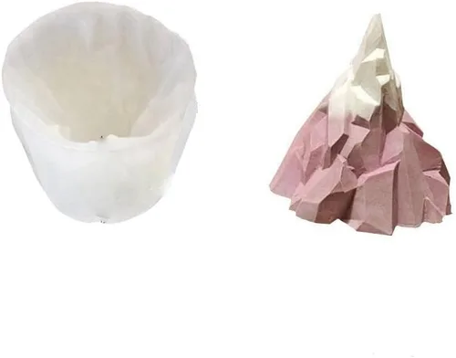 Moldes de vela de hilo de silicona 3D para hacer velas, bricolaje, suéter, tipo piedra, molde de silicona, para hornear, hacer resina de cera y