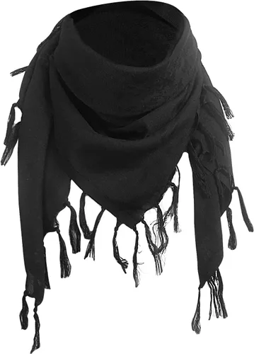 Miniatura 2 de LOLAT Bufanda Shemagh de algodón, militar, táctica, desierto, keffiyeh, pañuelo árabe, bufandas con borlas para hombres y mujeres