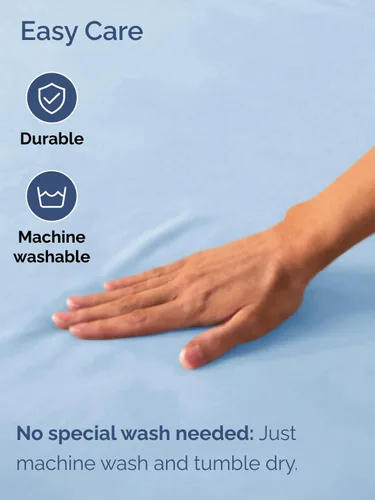 Miniatura 5 de Sábana bajera ajustable extra profunda Split King – Sábana bajera individual de lujo de hotel solamente – Se adapta fácilmente a colchones de 18 a