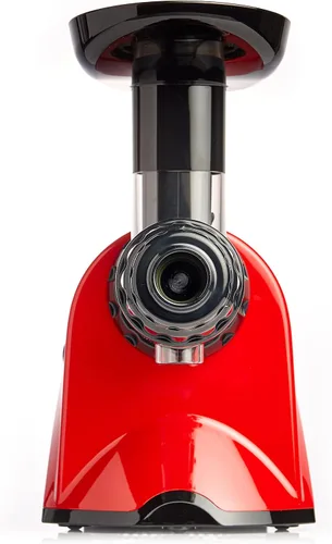 Miniatura 5 de Omega Exprimidor de jugo de frutas y verduras de primera calidad y sistema de nutrición que hace leche de nuez alimentos y sorbetes, ajustes de Rojo