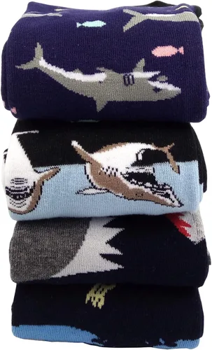 Miniatura 2 de HSELL - Calcetines de algodón para hombre, de vestir, con diseños divertidos y alocados