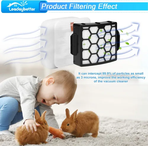 Miniatura 6 de Leadaybetter UV900 Filtros de Reemplazo para Aspiradora Shark Performance Lift-Away UV850 UV950 DuoClean Vertical, Comparar con la Parte # XHF320 &