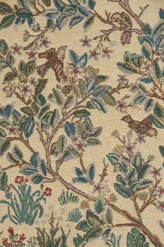 Miniatura 3 de Charlotte Home Furnishings Inc. - Tapiz de Bélgica, pequeño, 22.00 pulgadas x 30.00 pulgadas, William Morris El árbol de la vida, beige