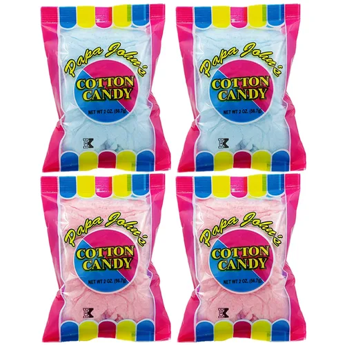 Miniatura 10 de Suministros de sabores de fiesta de algodón azul y rosa dulces de cumpleaños para niños, Kosher, bolsa de 2 onzas (paquete de 2)