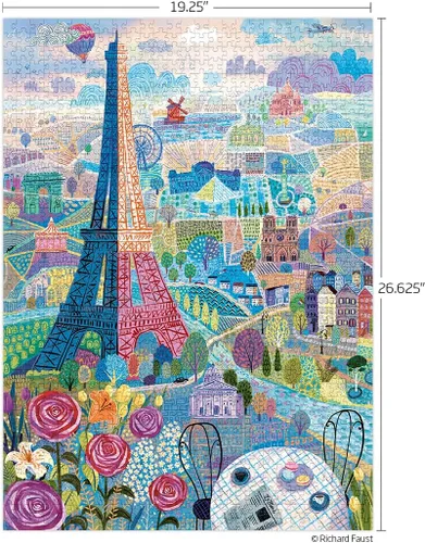Miniatura 9 de WerkShoppe Paris - Rompecabezas de 1000 piezas, Torre Eiffle