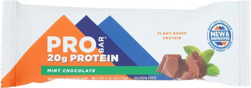 Probar, Barra de proteína base de chocolate menta, 2.47 onzas | manillar de bicicleta